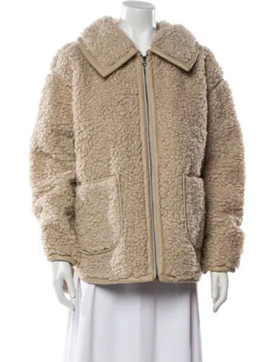 Pre-owned By Malina Tweed Pattern Coat W/ Tags In Neutral