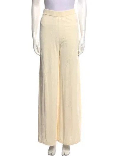 Pre-owned By Malina Wide Leg Pants In Neutral