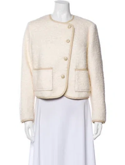 Pre-owned By Malina Wool Evening Jacket In Neutral