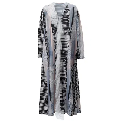 By Moumi Women's Black Icefall Kaftan Myogi