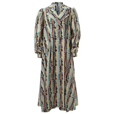 By Moumi Women's Black / Yellow / Orange Torrential Coat Kikilala In Multi