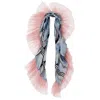 By Moumi Women's Pink Shawl Scarf Snowslide Myogi