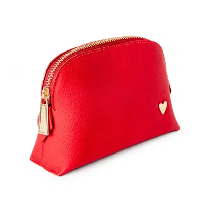 By Nataly Mendez Women's Cosmetic Bag In Red