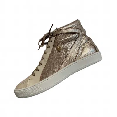 By Nataly Mendez Women's Joie High Top Sneakers In Gold In Brown