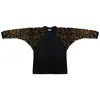 By Noa Rawitz Women's Black Unisex Oversized Raglan Sleeve Sequins Sweater - Iridescent Multi Color In Black
