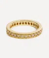 By Pariah 14ct Gold Chubby Champagne Diamond Band Ring