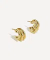 By Pariah 14ct Gold Classic Earring Stack