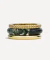 By Pariah 14ct Gold Classic Ring Stack