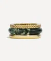 By Pariah 14ct Gold Classic Ring Stack In Gold