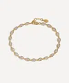 By Pariah 14ct Gold Diamond Cluster Eternity Bracelet In Gold