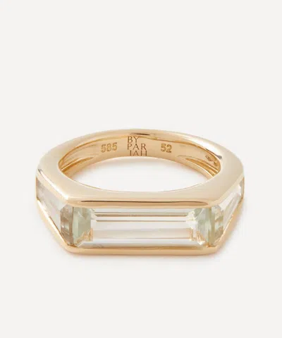 By Pariah 14ct Gold Kiama Amethyst Pinky Ring