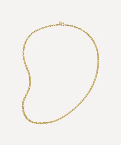 By Pariah 14ct Gold Knife Edge Paperclip Chain In White