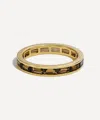 By Pariah 14ct Gold Prism Smoky Quartz Stacking Ring In Gold