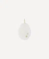 By Pariah 14ct Gold Venus White Jasper Pendant In White