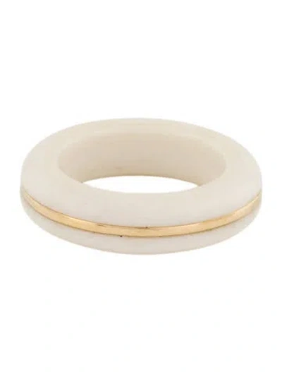 Pre-owned By Pariah 14k Agate Essential Gem Stacking Ring In Multi