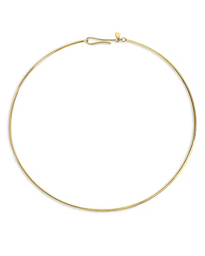 By Pariah 14k Yellow Gold Torque Polished Collar Necklace, 16.5