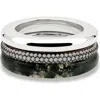 By Pariah Aurea Diamond Stack Ring In White