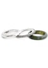 By Pariah Aurea Stack Rings In Silver