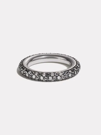 By Pariah Chubby Band Pave Diamond & Sapphire In Green