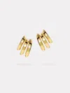By Pariah Classic Gold Earring Stack In Gold