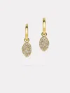 By Pariah Diamond Cluster Drop Earrings | Gold In Gold