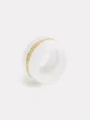 By Pariah Diamond Pebble Cocktail Ring | White Jasper
