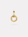 By Pariah 14ct Gold Double Diamond Connector Link In Gold