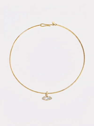 By Pariah Ellipse Torque Necklace In Gold