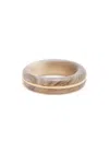By Pariah Essential Agate Stacking Ring In Brown