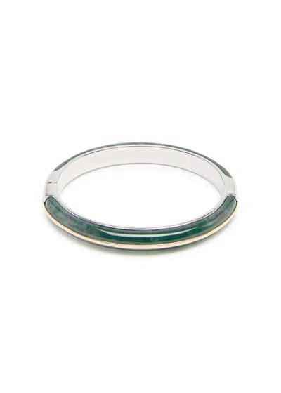 By Pariah Essential Stacking Agate Bracelet In Green