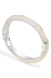 By Pariah Essential Stacking Bangle In White Jasper