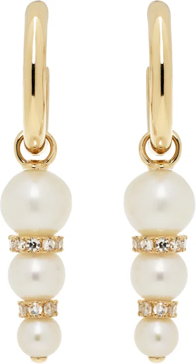 By Pariah Gold Perle Hoop Earrings