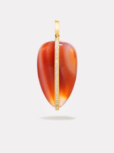 By Pariah Large Diamond Pebble Pendant