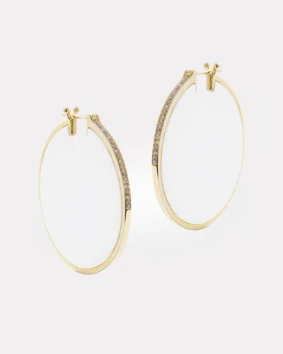 By Pariah Large Lenticular Earrings In Gold