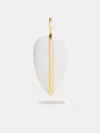 By Pariah Large Pebble Pendant In White Agate| 14k In White
