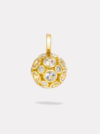 By Pariah Orbit Globe Pendant | White Topaz, White Diamond