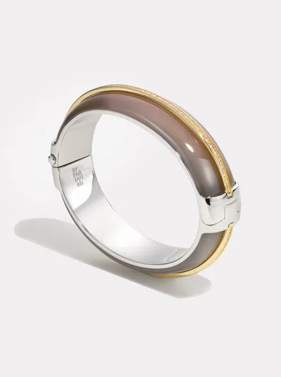 By Pariah Pebble Cocktail Cuff Grey Agate In Brown
