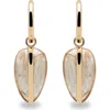 By Pariah Rutilated Quartz Drop Hoop Earrings In Gold