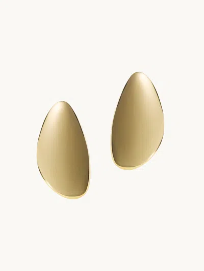 By Pariah Sculptural Gold Earrings In 14k Gold