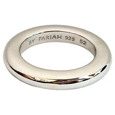 Pre-owned By Pariah Solid Sterling Silver Sculptural Band Ring, Eu 52 / Us Size 6, 8.02g In Multi