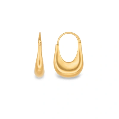 By Pariah The Jug Hoops Earring In 14k Gold Vermeil