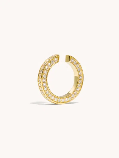 By Pariah Triple Diamond Ear Cuff Gold