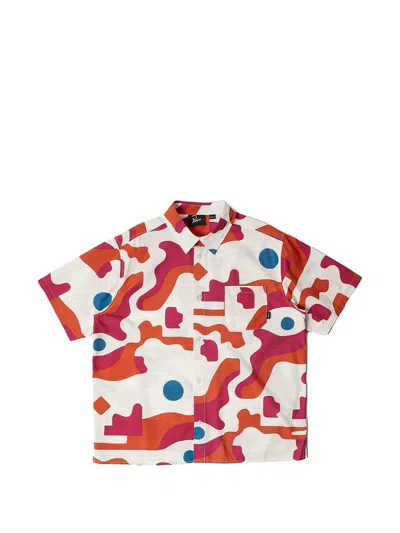 By Parra Abstract Mountain Short-sleeve Shirt In Multi