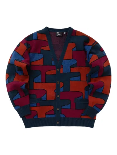 By Parra Abstract-pattern Button Cardigan In Multi
