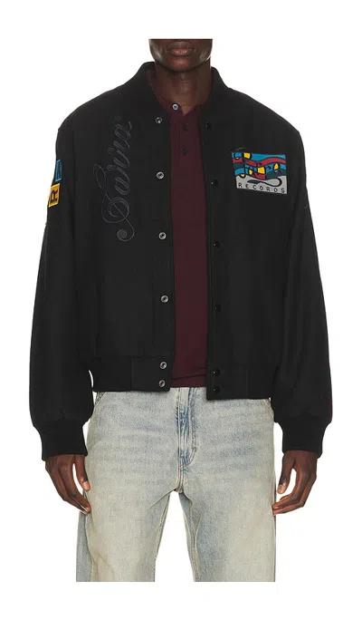 By Parra All The Best Varsity Jacket In Black