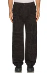 By Parra Broken Ftp Pants In Black