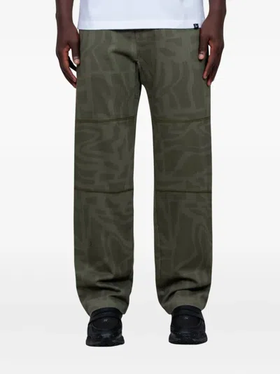 By Parra Broken Panelled Trousers In Green