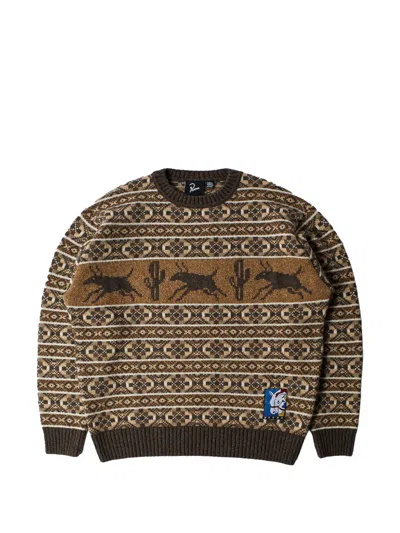 By Parra Cactus Bull Knitted Sweater In Multi