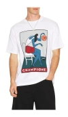 By Parra Champione T-shirt White In White