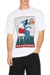 By Parra Champione T-shirt White In Multi